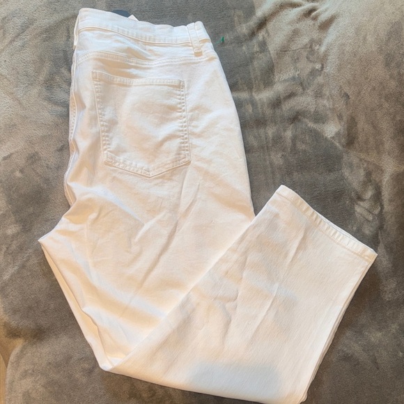 Eileen Fisher Ivory Straight Leg Jeans - Picture 4 of 7